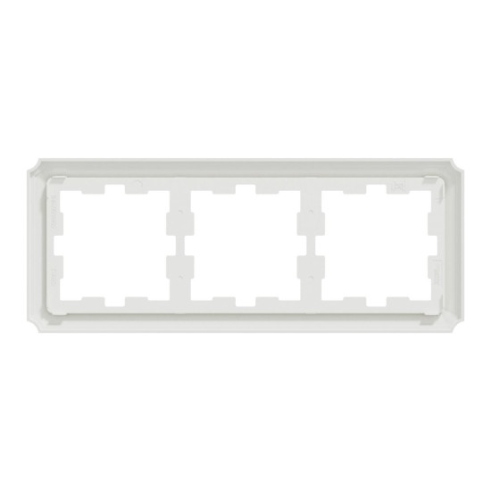 Тримісна рамка Schneider Electric Merten D-Atique MTN4030-4735 білий лотус