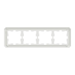 Чотиримісна рамка Schneider Electric Merten D-Atique MTN4040-4735 білий лотус
