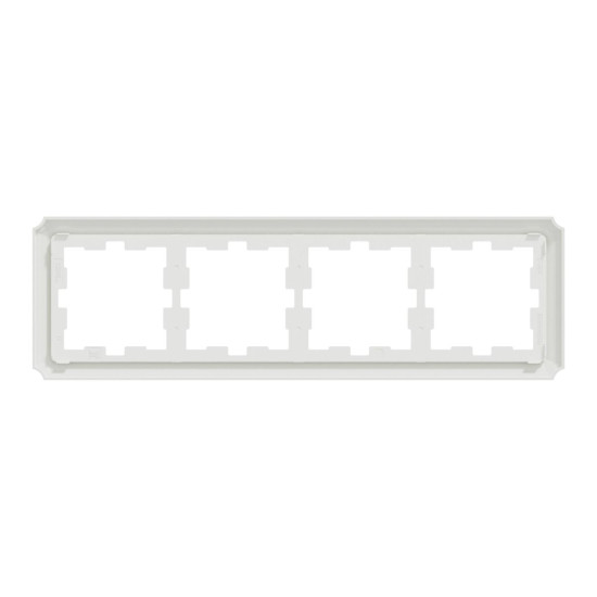 Чотиримісна рамка Schneider Electric Merten D-Atique MTN4040-4735 білий лотус