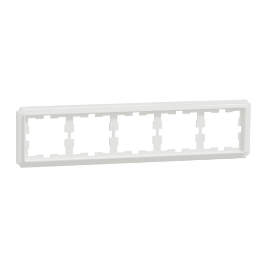 П'ятимісна рамка Schneider Electric Merten D-Atique MTN4050-4735 білий лотус