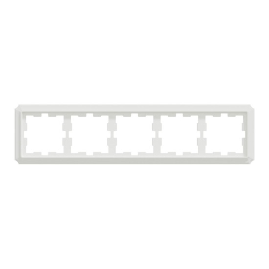 П'ятимісна рамка Schneider Electric Merten D-Atique MTN4050-4735 білий лотус