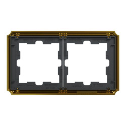 Рамка 2-постова Schneider Electric Merten D-Atique MTN4020-4741 золото
