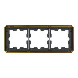 Рамка 3-постова Schneider Electric Merten D-Atique MTN4030-4741 золото