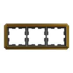 Рамка 3-постова Schneider Electric Merten D-Atique MTN4030-4741 золото