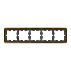 Рамка 5-постова Schneider Electric Merten D-Atique MTN4050-4741 золото