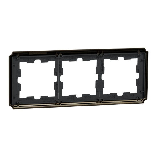 Рамка 3-постова Schneider Electric Merten D-Atique MTN4030-4752 мокко