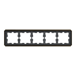 Рамка 5-постова Schneider Electric Merten D-Atique MTN4050-4752 мокко