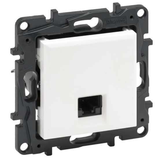 Механізм розетки комп'ютерної RJ-45 UTP Cat.5e Legrand Niloe Step білий