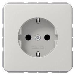 Розетка з накладкою Jung CD 500 CD1520LG із заземленням світло-сірий