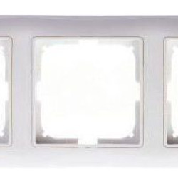 Тримісна рамка ABB Basic 55 2513-94-507 (альпійський білий)