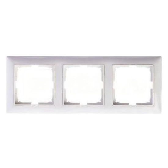Тримісна рамка ABB Basic 55 2513-94-507 (альпійський білий)