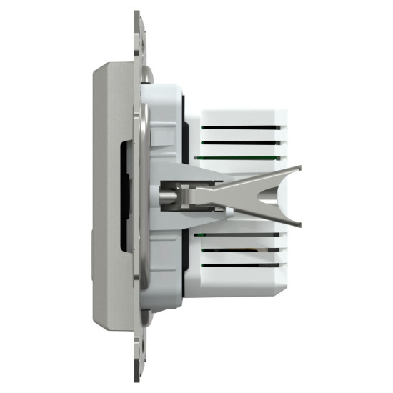 USB розетка Schneider Electric Asfora EPH2700561 тип A+C, 21Вт 3A алюміній