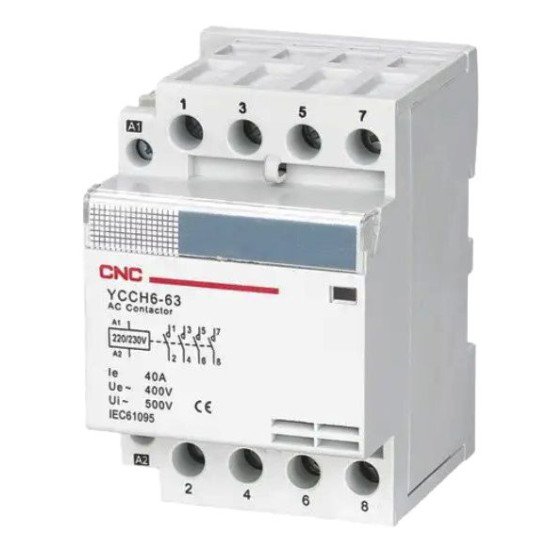 Модульний контактор CNC YCCH6-63 4Р 220В 4NO (Б00028779)
