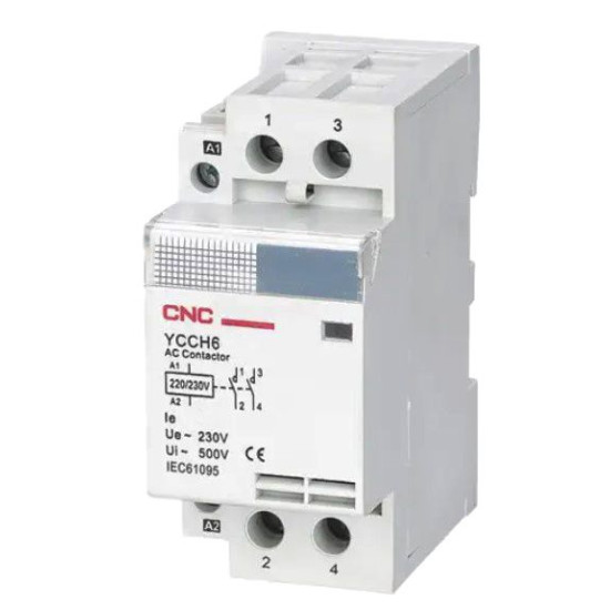 Модульний контактор CNC YCCH6-25 4Р 220В 4NO (Б00028778)