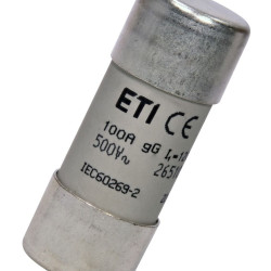 Запобіжник ETI CH22x58 gG 100A/500В (2651050)