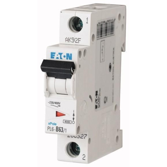 Автоматичний вимикач Eaton PL6-B63/1