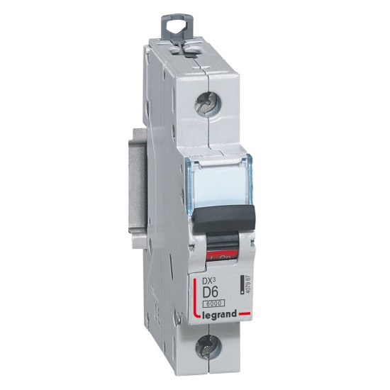 Автоматичний вимикач Legrand  DX³ MCB DX3 6000A 1P 6A (407967)