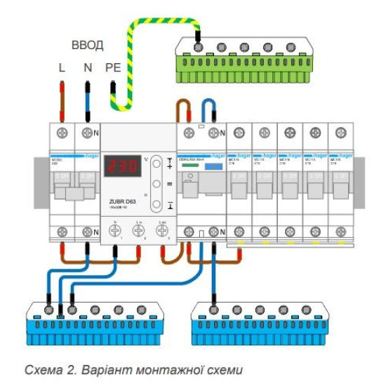 Реле напруги ZUBR D63