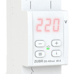 Реле напруги Zubr D2-40 red 40А із червоною індикацією