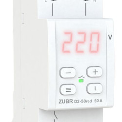 Реле напруги Zubr D2-50 red 50А із червоною індикацією