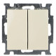 Двокнопковий вимикач ABB Basic 55 2006/5 UC-92-507 (слонова кістка)