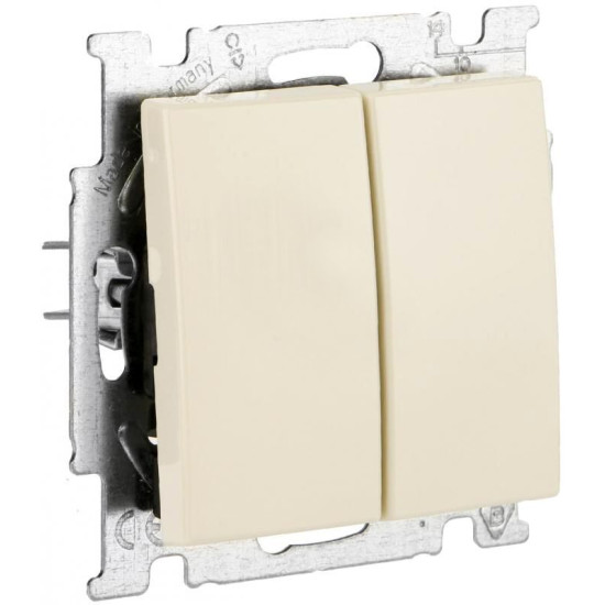 Двокнопковий вимикач ABB Basic 55 2006/5 UC-92-507 (слонова кістка)