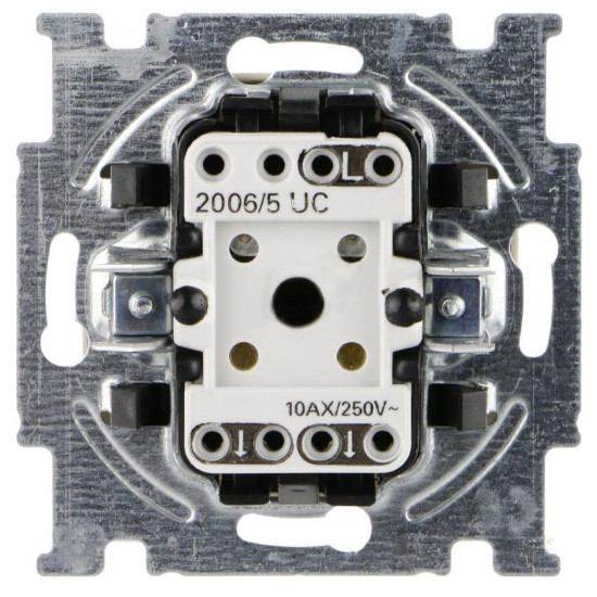 Двокнопковий вимикач ABB Basic 55 2006/5 UC-92-507 (слонова кістка)