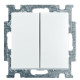 Двокнопковий вимикач ABB Basic 55 2006/5 UC-94-507 (альпійський білий)