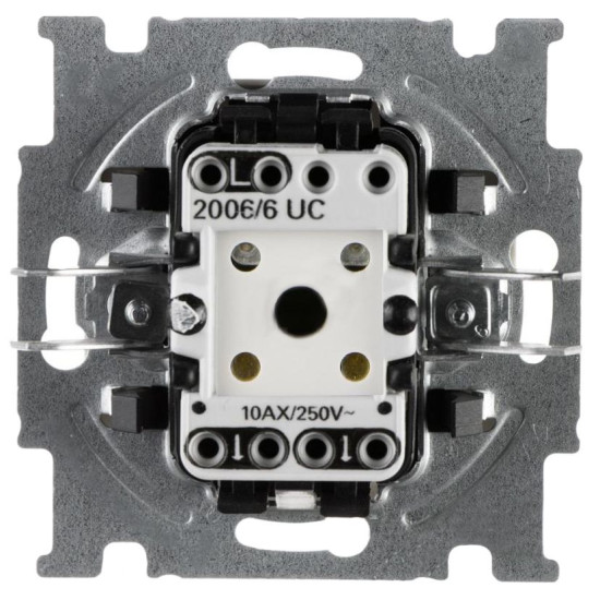 Прохідний вимикач ABB Basic 55 2006/6 UC-92-507 (слонова кістка)