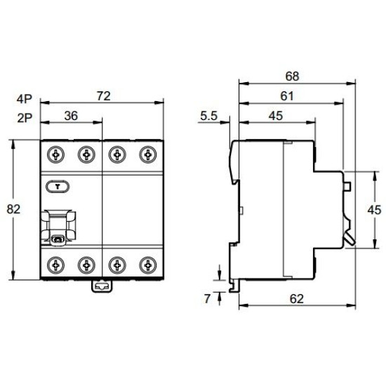 ПЗВ Schneider Electric Easy9 EZ9R34463 3P+N 63A 30mА