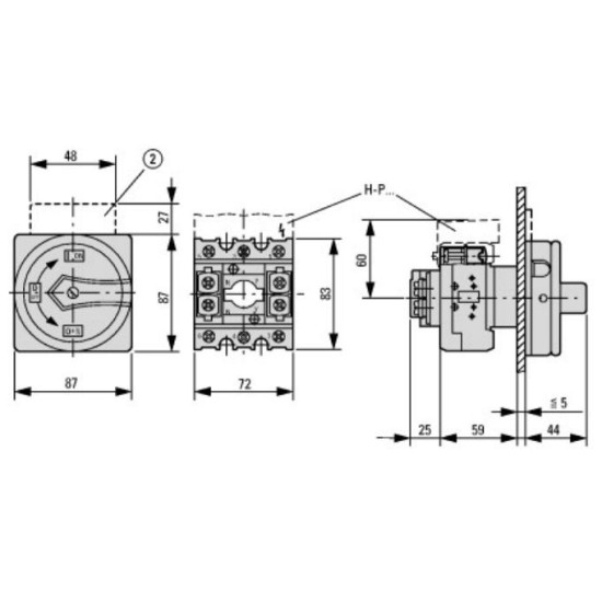 Перемикач Eaton Moeller 74320 P3-100/EA/SVB