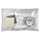 Розетка ABB Basic 55 20 EUK-92-507 із заземленням та кришкою (слонова кістка)
