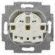 Розетка ABB Basic 55 20 EUK-94-507 із заземленням та кришкою (альпійський білий)