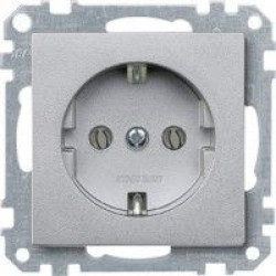 Механізм розетки SCHUKO з центр.платою алюміній 16А Merten, MTN2301-0460