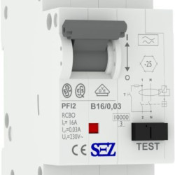 Диф автомат SEZ PFI2 B 16A/0,03A (PFI2В_16A/0,03A)