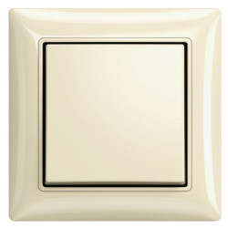 Одномісна рамка ABB Basic 55 2511-92-507 (слонова кістка)