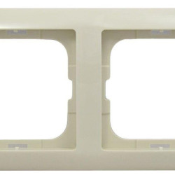 Двомісна рамка ABB Basic 55 2512-92-507 (слонова кістка)