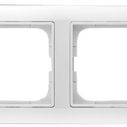 Двомісна рамка ABB Basic 55 2512-94-507 (альпійський білий)