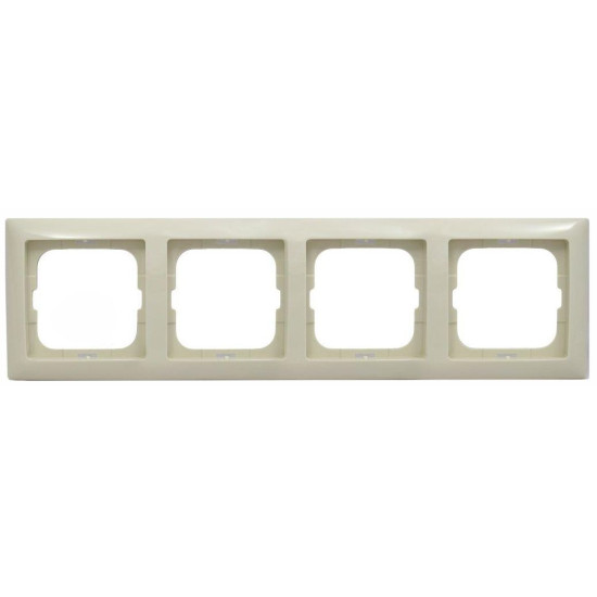 Чотиримісна рамка ABB Basic 55 2514-92-507 (слонова кістка)
