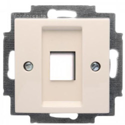 Накладка комп'ютерної розетки ABB Basic 55 2561-92-507 (слонова кістка)