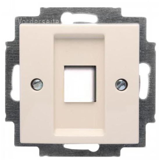 Накладка комп'ютерної розетки ABB Basic 55 2561-92-507 (слонова кістка)