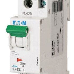 Автоматичний вимикач Eaton Moeller PL7-C6/1N