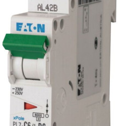 Автоматичний вимикач Eaton PL7-C6/1-DC 250В DC 6А C