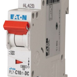 Автоматичний вимикач Eaton PL7-C10/1-DC 250В DC 10А C