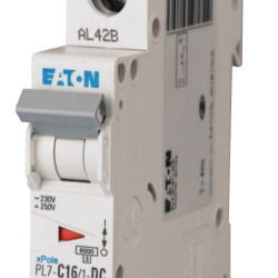 Автоматичний вимикач Eaton PL7-C16/1-DC 250В DC 16А C
