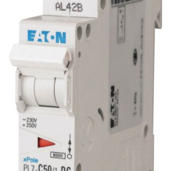 Автоматичний вимикач Eaton PL7-C50/1-DC 250В DC 50А C