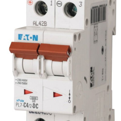 Автоматичний вимикач Eaton PL7-C4/2-DC 500В DC 4А C