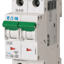 Автоматичний вимикач Eaton PL7-C6/2-DC 500В DC 6А C