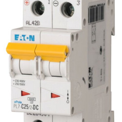 Автоматичний вимикач Eaton PL7-C25/2-DC 500В DC 25А C