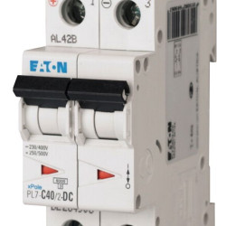 Автоматичний вимикач Eaton PL7-C40/2-DC 500В DC 40А C